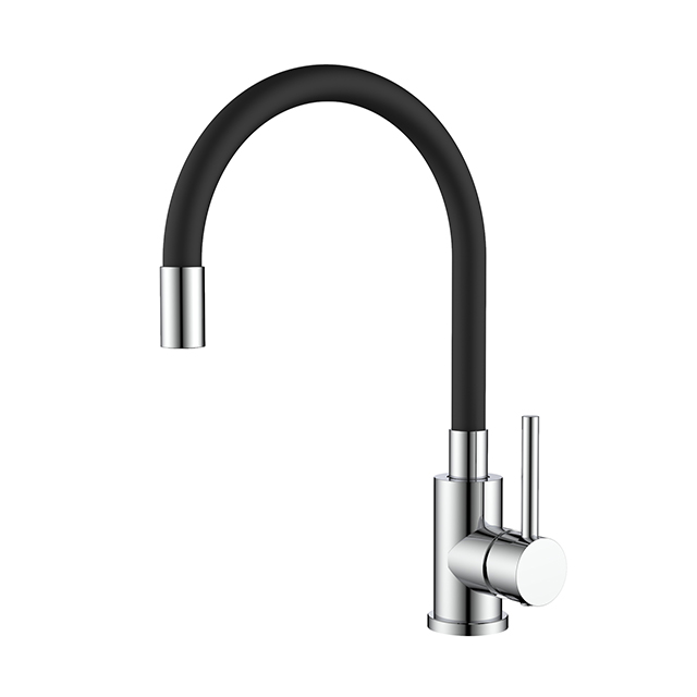 Edelstahl-Chrom-Küchenhahn mit Pulldown-Spray