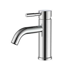 Waschtisch-Mischbatterie aus Chrom-Edelstahl-Monoblock