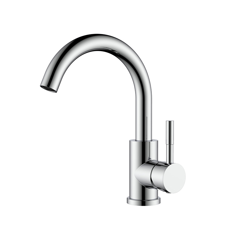 Modernes Einzelnoch kleine Chrom-Prep-Bar-Waschbecken-Wasserhahn
