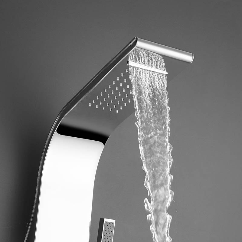 Rainfall- und Wasserfallstrahl-Duschpaneelsystem mit mehreren Düsen