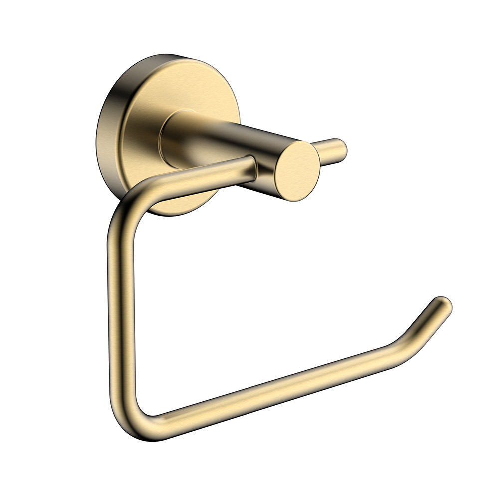 Aufhänger für Toilettenpapierrollen in gebürstetem Gold