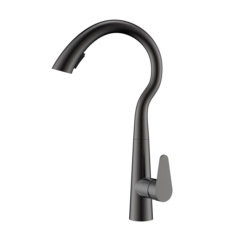 Schwanenhals Gunmetal Edelstahlspüle Mixer für Küche